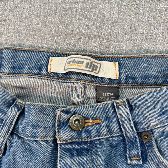 Urban Pipeline‎ Jeans Mens 33x34 Blue Straight Medium Wash Denim - Picture 3 of 8